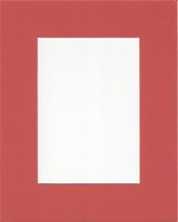 Pack of 5 8x10 Sunset Picture Mats with White Core, for 4x6 Pictures