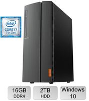 Newest Premium Lenovo IdeaCentre 510A Desktop PC, Intel Quad Core i7-7700 3.6 GHz Processor, 16GB DDR4 ,2TB HDD, HD Graphics 630, SuperMulti DVD Burner, Bluetooth, HDMI, 802.11ac WiFi, Windows 10