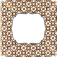 Boston International 8 Count Turkey Square Plate, 10", Brown
