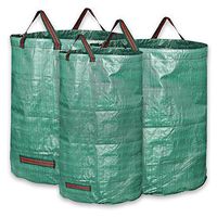 KORAM 3-Pack Garden Waste Bags Reusable Gardening Bag Collapsible Yard Lawn Leaf Bag - 2X 72 Gallons, 1x 32 Gallons - Garden Gifts for Men & Women