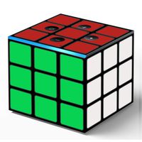 Skin Decal Vinyl Wrap for Amazon Fire TV Cube & Remote Alexa Skins Stickers Cover/Game Cube (Solved Cube)