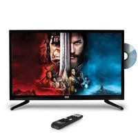 Upgraded Premium 32" DVD TV - 1080p Multimedia Disc Player, Ultra HD TV, LED Hi Res Widescreen Monitor w/ HDMI Cable RCA Input, LED TV Monitor, Audio Streaming, Mac PC, Stereo Speakers, Wall Mount