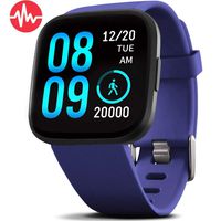 FITVII Health & Fitness Smart Watch with Blood Pressure Heart Rate Monitor, ip68 Waterproof Bluetooth Smartwatch for Android iOS Phone,Sleep Tracking Calorie Counter,Pedometer Stopwatch for Women Men