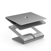 LENTION 360° Rotating L2 Laptop Notebook Stand, Laptop Raiser for Desk with Swivel Base Compatible with MacBook Pro/Air, Surface Laptop and More, 11.6-15.6 Inches Notebooks - Space Gray