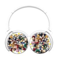 My Hero Acade-mia Wireless Headphones Bluetooth Over Ear Headphones Noise-canceling Earphone-White