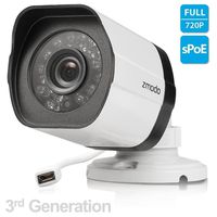 Zmodo 720p 3rd Generation sPoE Camera with Female Micro USB Connection