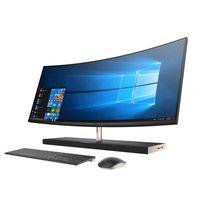 HP Envy 34 Curved Premium All-in-One AIO Desktop (Intel 8th Gen i7-8700T 6-Core, 32GB RAM, 1TB HDD + 256GB PCIe SSD, GeForce GTX 1050 4GB, 34 inch Curved QHD 3440 x 1440, WiFi, Bluetooth, Win 10 Home)