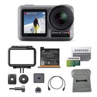 DJI Osmo Action Cam with Dual Screens 11m Waterproof Digital Camera with 128GB SD Card Supports 4K Video