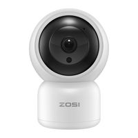 ZOSI 1080p Wireless Cameras for Home Security, WiFi Camera for Nanny/Elder/Baby/Pet Monitor, Surveillance IP Camera PTZ Indoor with Two-Way Audio,Night Vision, Motion Tracking and Cloud Service