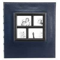 Artmag Photo Album 4x6 1000 Photos, Large Capacity Wedding Family Leather Cover Picture Albums Holds Horizontal and Vertical 4x6 Photos with Black Pages Blue