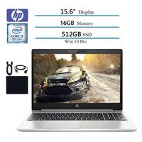 HP 2019 Premium Flagship Probook 450 G6 15.6 HD Business Laptop, Intel 4-Core i5-8265U, Bluetooth, HDMI, Win 10 Pro, 16GB RAM, 512GB SSD w/ Hesvap Accessories