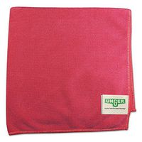 Unger MF40R MicroWipe Heavy Duty Red Microfiber Cloth - 10 / CS