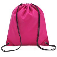 Doitsa Drawstring Bag Waterproof Backpack Gym Sport Backpack Home Travel Sport Storage Rose
