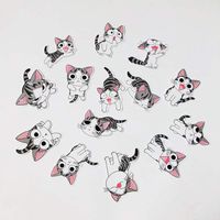 Cute Cat Laptop Stickers Vinyl - 14 Pack Cartoon Decals Cartoon Waterproof Suitable for Water Bottle Car Motorcycle Bicycle Bumper Skateboard Helmet Luggage Phone Case Decoration Gift [No-Duplicate]