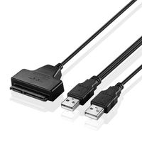 TNP USB to SATA Adapter Cable for HDD Hard Drive Disk (USB 2.0 to SATA (20 Inch))
