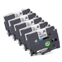 Ptouch TZe Tape White 12mm, Replace Brother P-Touch TZe-231 TZ-231 Black on White Label Tape Cassette P Touch 12mm 0.47 Laminated, Compatible Brother P-Touch Label Maker P700 H110 D210 D400 D600 1280