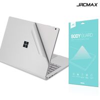 JRCMAX 4-in-1 3M Full Body Wrap Decals Skin for Microsoft Surface Book 2 13.5" (Intel i5 CPU Configuration Version) with Palm Rest Cover- Silver