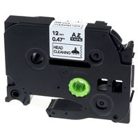 Label KINGDOM Compatible Label Tape Replacement for Brother Cleaning Tape Cartridge Compatible with Brother P-Touch TZe-CL3 Label Maker, 12mm 1/2 Inch, 1-Pack