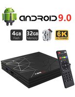 Android 9.0 TV Box,DAHOMI T95 Max Smart TV Box 4GB RAM 32GB ROM H6 Quad-Core Cortex-A53 Supports 3D 6K H.265 Output 2.4GHz WiFi USB 3.0 Internet Media Player