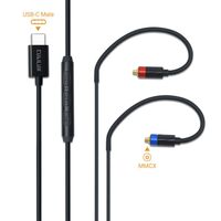 Replacement Cable with Microphone for Shure SE215 SE315 SE425 SE535 SE846, MMCX Headphone Cable with USB C Adapter Compatible for Google Pixel 3 2 XL, Samsung Galaxy Note 10, Huawei P30 P20 Pro