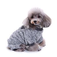 YunZyun Fashion Pet Dog Clothing Plush Flannel Pajamas Winter Warm Vest Costume Sweater Clothes Puppy Doggy Dress Up Outfit Jacket Apparel (Gray, S)