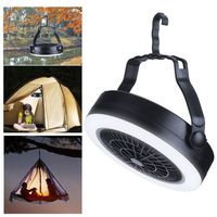 856store Fans Cooling Portable Fan Light USB Rechargeable Outdoor Camping Hanging Tent Lamp Lantern