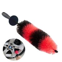 18 Inch Reaching Deep Wheels Brush Tire Brushes,Semi-Soft Bristle Cleaning Spoke Rims Brushes,No Scratches Wheel Cleaner Detailing Brushes for Car Wash Brush,Motorcycle,Bike--ClawsCover