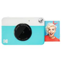 Kodak PRINTOMATIC Digital Instant Print Camera (Light Blue), Full Color Prints On Zink 2x3 Sticky-Backed Photo Paper - Print Memories Instantly