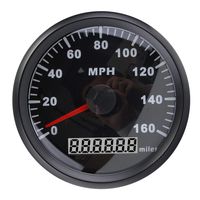 ELING Universal MPH GPS Speedometer Odometer 160MPH for Car Motorcycle Tractor Truck with Backlight 85mm 12V/24V
