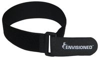 Reusable Cinch Straps 2" x 100" - 4 Pack, Multipurpose Strong Gripping, Quality Hook and Loop Securing Straps (Black)
