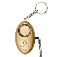 Safe Sound Personal Alarm, XORXL Siren Song Alarm Keychain for Women, Elderly, Children, 130db Emergency Personal Security Alarm with LED Light (Gold)