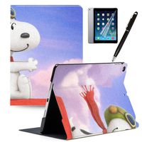 LJX iPad 7th Generation 10.2" 2019 Case Snoopy Cute Cartoon Cover PU Leather Stand Protection Smart Auto Sleep/Wake Shell Compatible for Apple iPad 10.2 inch 2019#S