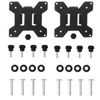 WALI VESA Mounting Plate 75 by 75 mm to 100 by 100 mm for WALI Monitor Mounting System (VESA-2), 2 Pack, Black