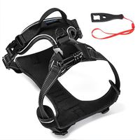 SmilePowo Dog Harness Chest Back Strap Belt Mount Pet Vest for GoPro Hero 8 7 6 5 4 3 Max Black,Hero 2018 Session Fusion,AKASO, Xiaomi, DBPOWER,Sports Action Camera for Dogs Night Walk-Black