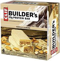 Clif Builder's Vanilla Almond Protein Bars, 1 Box with 6 Bars Inside by Clif