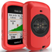 TUSITA Case for Garmin Edge 830 - Anti Drop Silicone Protective Cover - Cycling GPS Computer Accessories (Red)
