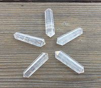 [A&S Crystals] NATURAL CLEAR QUARTZ Double Terminated Gemstone Crystal Pencil Point (One)