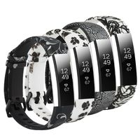 honecumi Replacement Floral Wrist Strap Compatible with Fitbit Alta/Alta HR Pattern Watch Bands for Men Women Adjustable Fitbit Alta HR Band with Metal Clasp