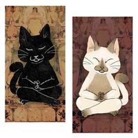World Buyers Decorative Matches (Dhyana Cats)