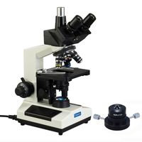 OMAX 40X-1600X Darkfield Trinocular Compound Biological Microscope with Replaceable LED Light