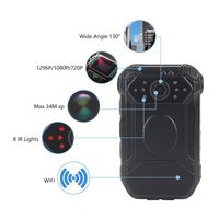 ONETHINGCAM Model Z5 2 inch Screen Body Cameras Wide Angle 125 Degree External Lens, Night Vision Up to 15M Included 32G Memory Use Friendly