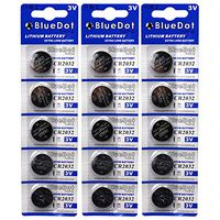 BlueDot Trading Lithium Batteries, 3 Volts, 15 CR2032 batteries