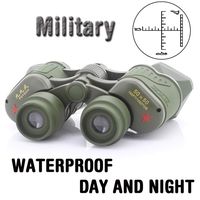 Army Military Binoculars Portable 50x50 56m/1000m Professional Binoculars Army Military Telescope Light Night Vision with Reconnaissance Coordinates