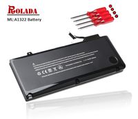 ROLADA A1322 Laptop Battery Replacement for MacBook Pro 13 inch A1322 A1278 (Mid 2009, Mid 2010, Early 2011, Late 2011, Mid 2012) - 12 Months Warranty