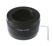 Fotasy Adjustable T Mount Lens to Canon EF-M Adapter, T2 EFM, T2 EOS M Adapter, EF M T Mount, fit T/ T2 Mount Telescope Len& Canon EF-M Mirrorless Cameras M1 M2 M3 M5 M6 M6 Mark II M10 M50 M100 M200