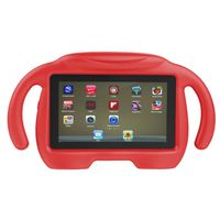 Gallity Kids Toy Shockproof EVA Handle Stand Case Cover For Amazon Kindle Fire HD 7 2015 (Red)