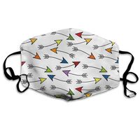 YUIOP Colorful Arrows Printed Mask Neutral Mask for Men and Women Polyester Dust-Proof Breathable Mask