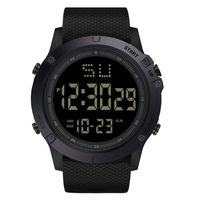 Sports Watch,Hot Sale! Fashion Men LED Digital Date Military Sport Rubber Quartz Watch Alarm Waterproof(Black)