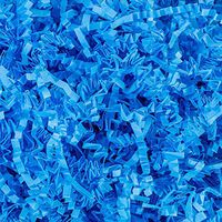 Crinkle Cut Paper Shred Filler (1/2 LB) for Gift Wrapping & Basket Filling - Light Blue | MagicWater Supply