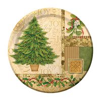 Creative Converting 8 Count Paper Lunch Plates, 7", Tree Collage
